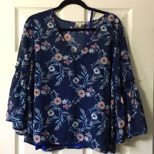 Lily White Blouse with Tank Top